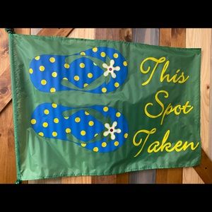 Beach Flag Blanket Marker, Flip Flop theme - Green